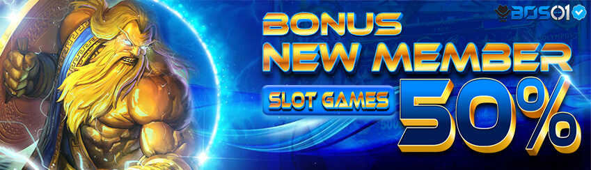 BONUS KHUSUS NEW MEMBER SLOT GAME 50%